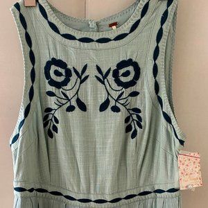 Free People aqua dress